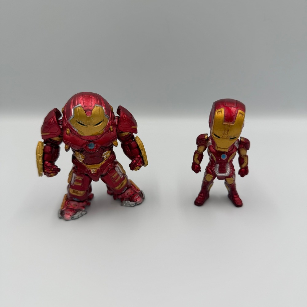 Marvel Avengers Jada Metals Die Cast Iron Man & Hulkbuster Mini Figure Lot